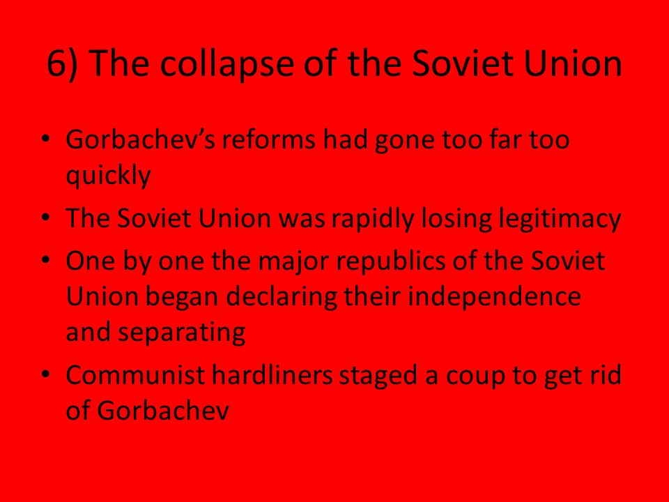 Collapse of the soviet union essay